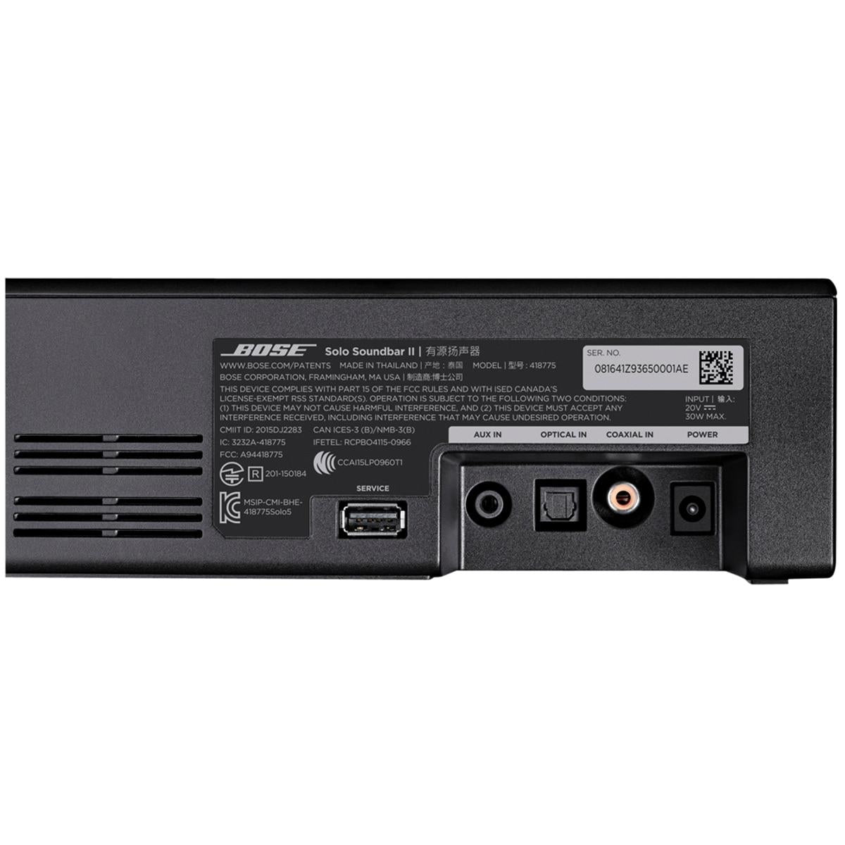 Bose Solo Soundbar Series II 845194-5100