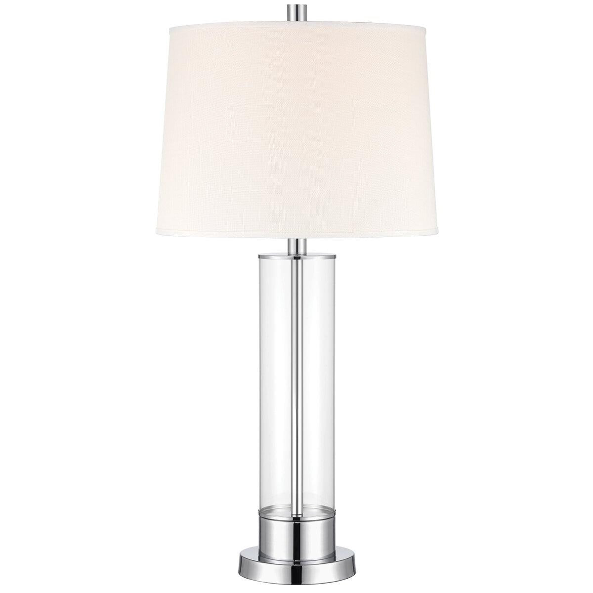 Bridgeport Designs Glass Column Table Lamp 2 Pack