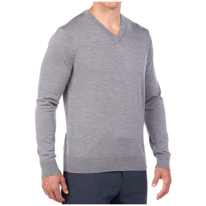Brooks Brothers Men's Merino Sweater Grey V-Neck