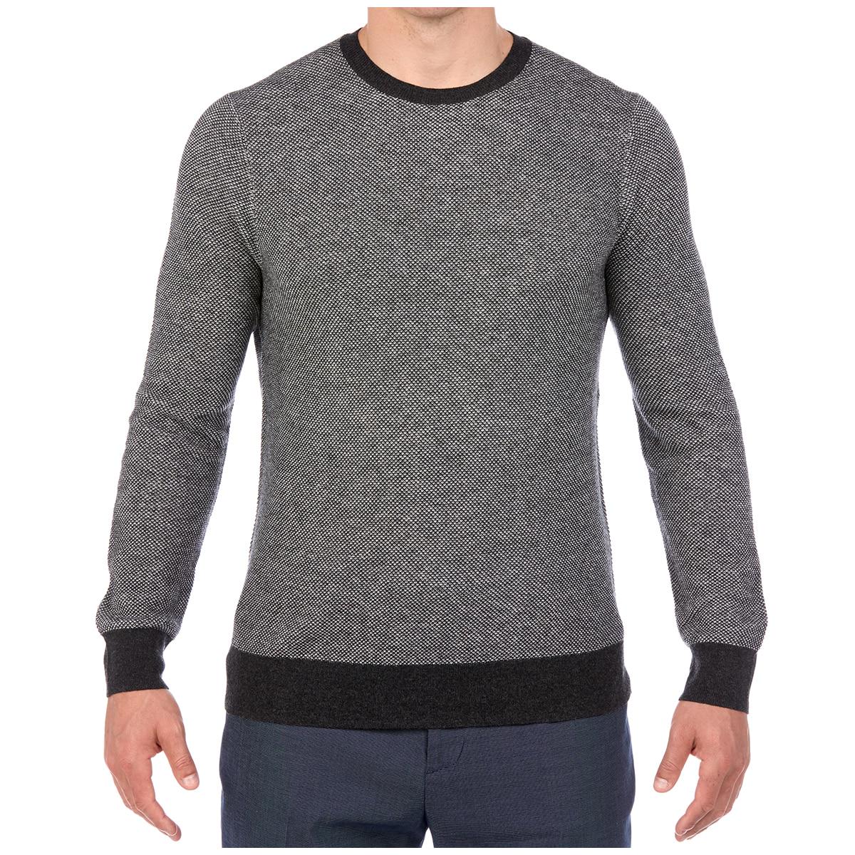 Brooks Brothers Men's Merino Sweater Grey V-Neck