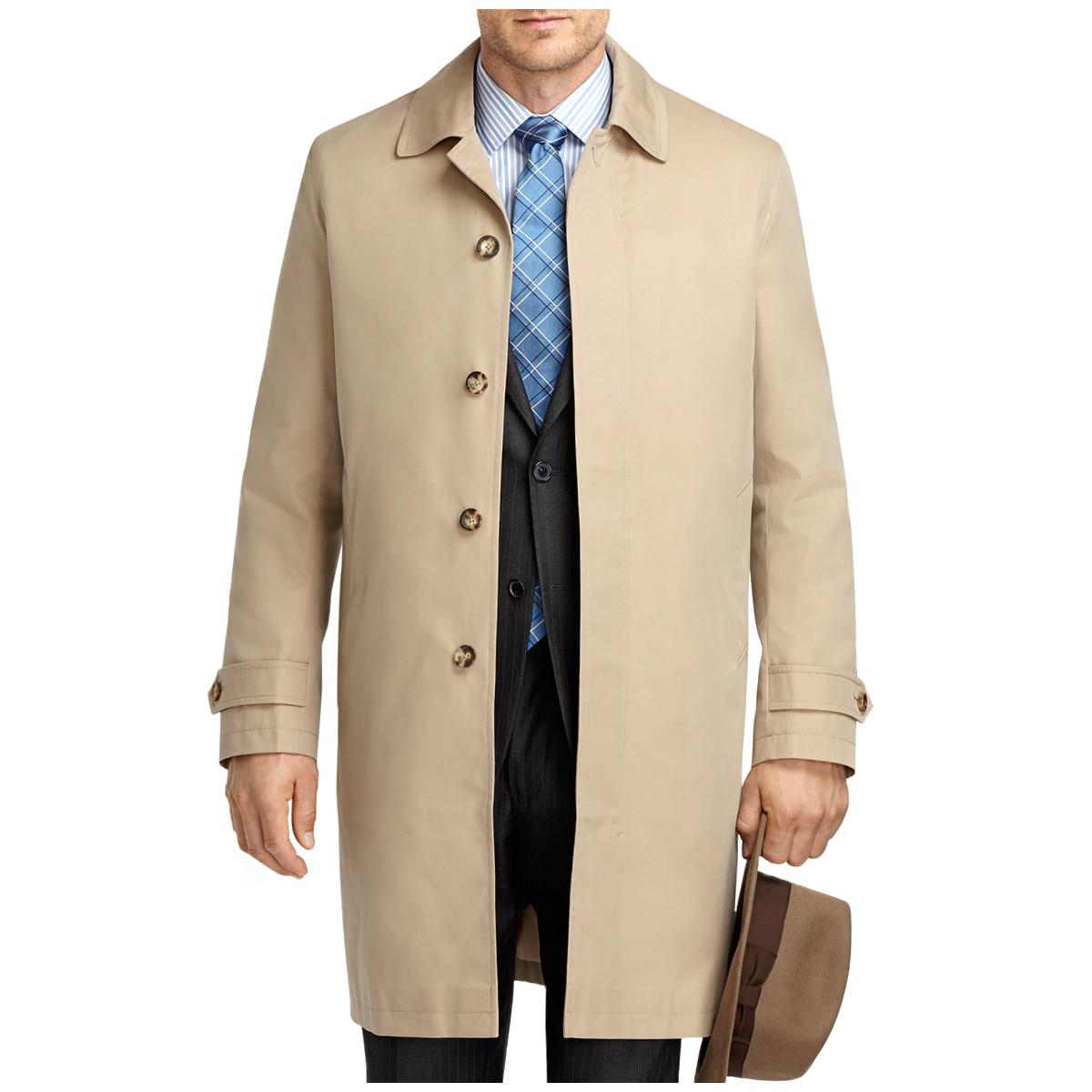Brooks Brothers Men's Trench Coat Khaki
