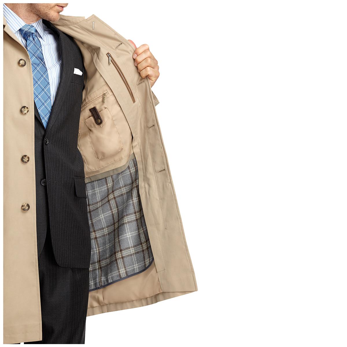 Brooks Brothers Men's Trench Coat Khaki