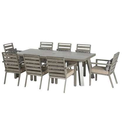 Brookview Outdoor Patio 9 Piece Dining Set