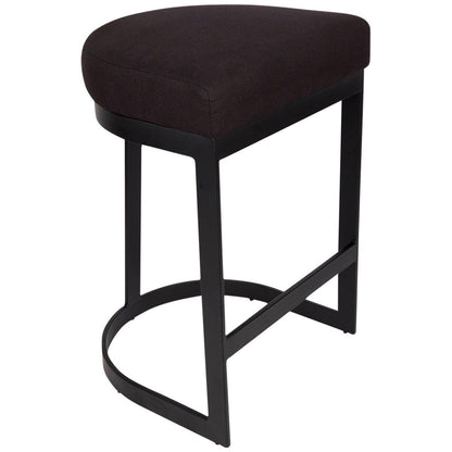 CAFE LIGHTING and LIVING Brooke Black Kitchen Stool Natural