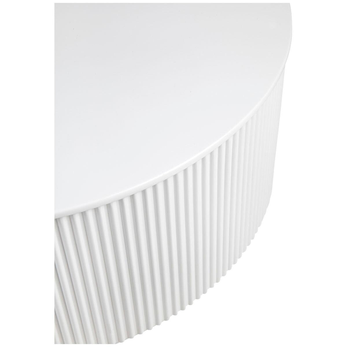CAFE LIGHTING and LIVING Nomad Round Coffee Table White