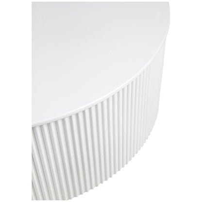 CAFE LIGHTING and LIVING Nomad Round Coffee Table White