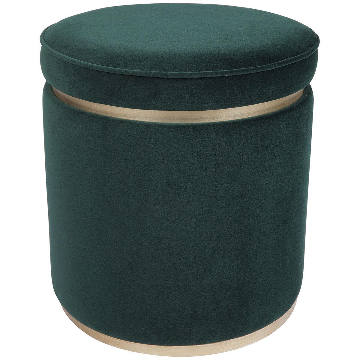 CAFE LIGHTING and LIVING Totti Storage Stool Forest Green
