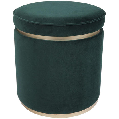 CAFE LIGHTING and LIVING Totti Storage Stool Forest Green