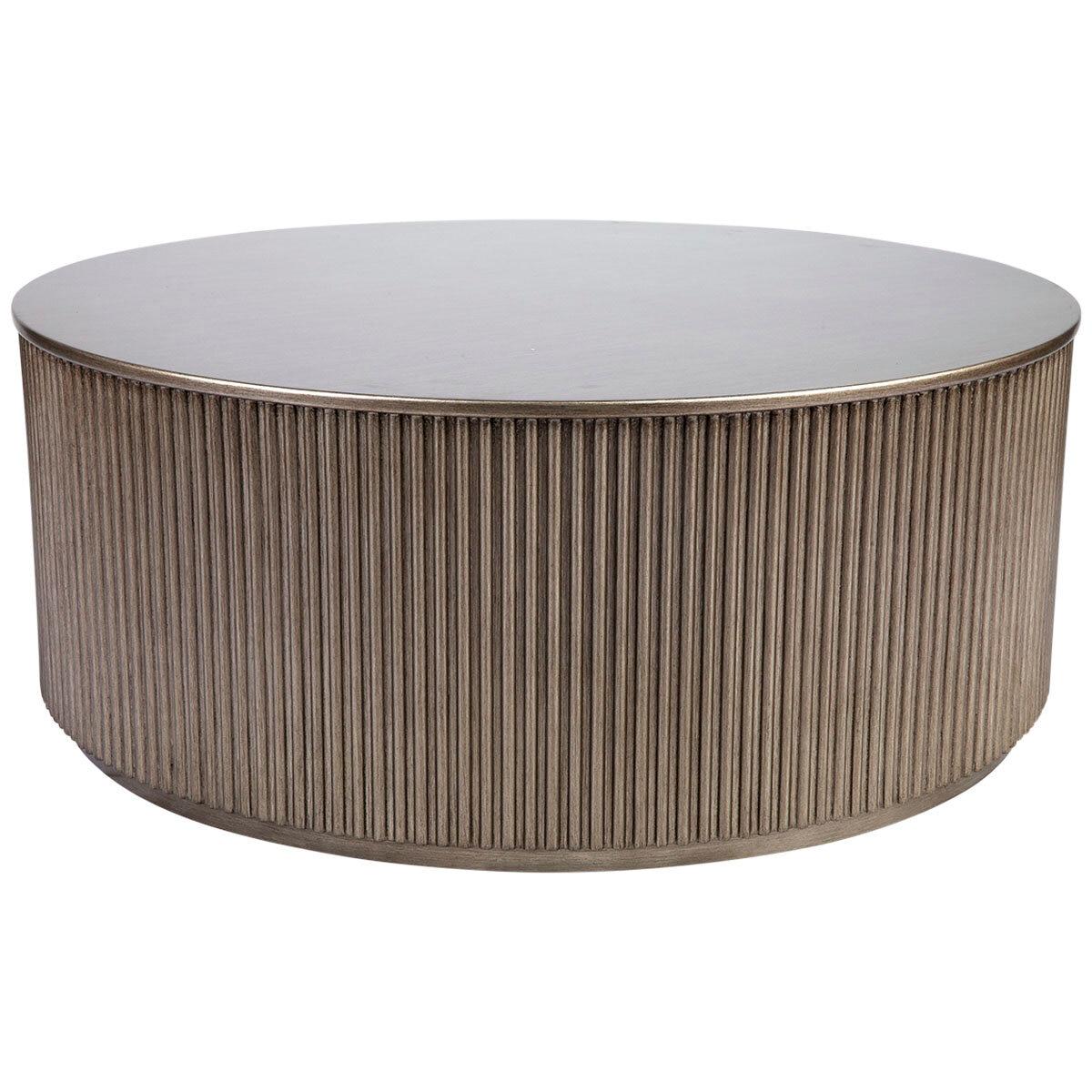 CAFE LIGHTING and LIVING Nomad Round Coffee Table White