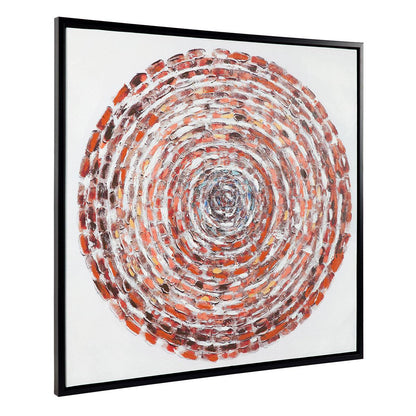CAFE LIGHTING and LIVING Giant Steps Enhanced Canvas Print Gold/White