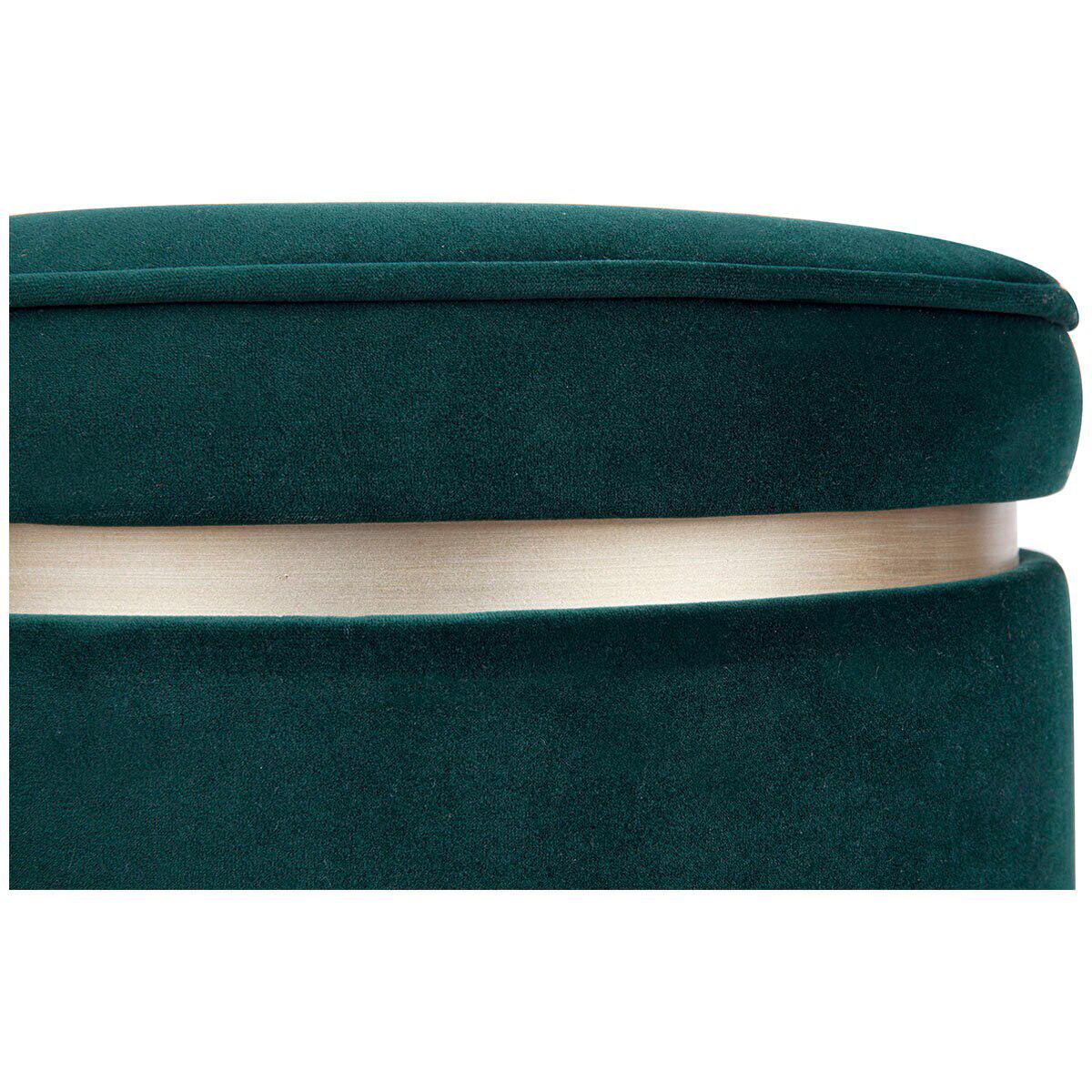 CAFE LIGHTING and LIVING Totti Storage Stool Forest Green