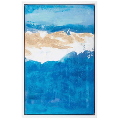 CAFE LIGHTING and LIVING Drifting Blues Enhanced Canvas Print Blue