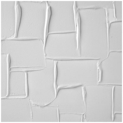 CAFE LIGHTING and LIVING Mosaic Blanco Canvas Painting White