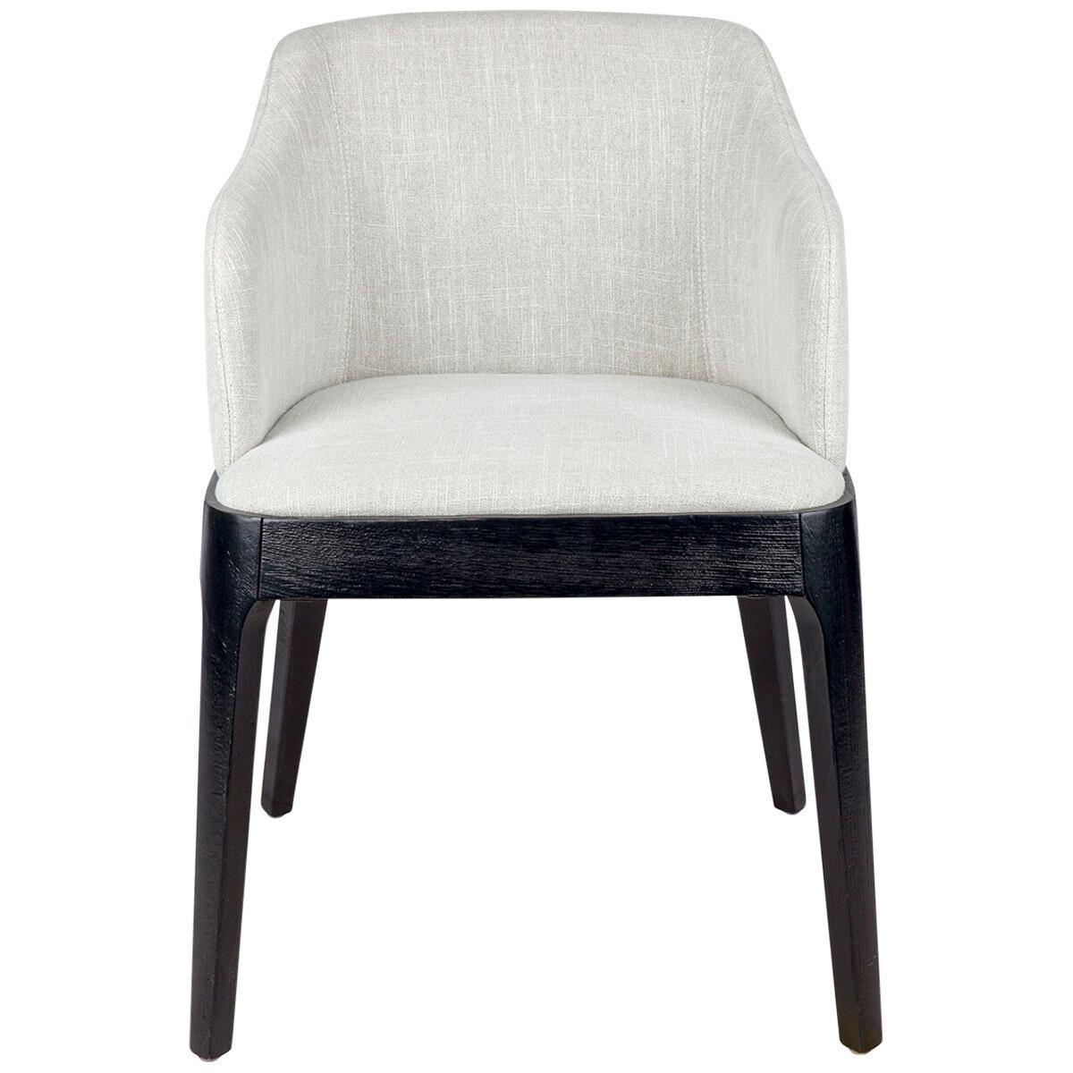 CAFE LIGHTING and LIVING Hayes Black Dining Chair Natural