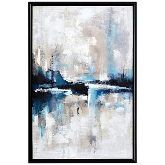 CAFE LIGHTING and LIVING Almost Famous Enhanced Canvas Print, Blue/Black