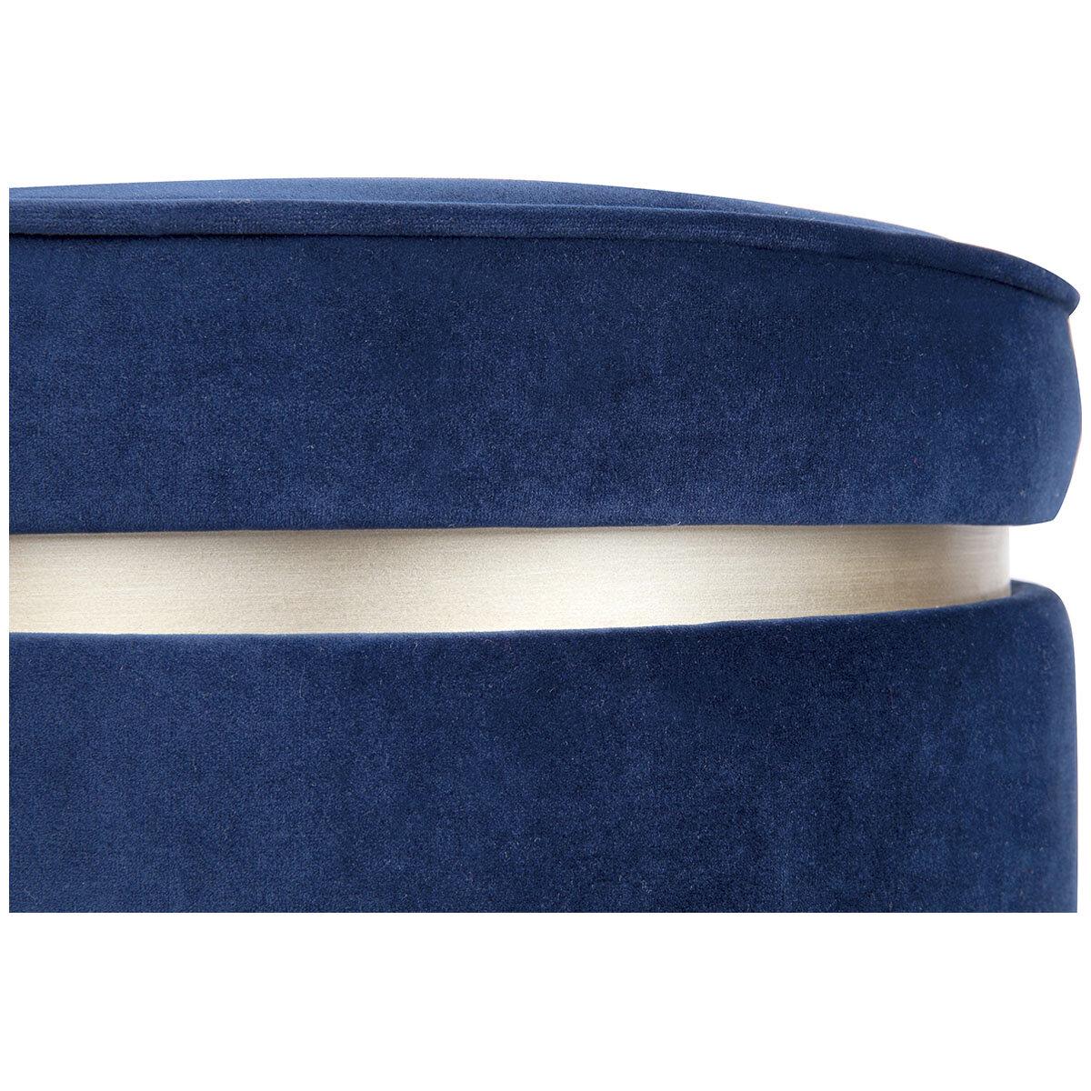 CAFE LIGHTING and LIVING Totti Storage Stool Navy Velvet