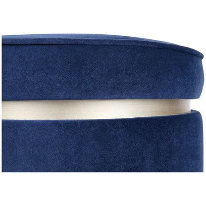 CAFE LIGHTING and LIVING Totti Storage Stool Navy Velvet