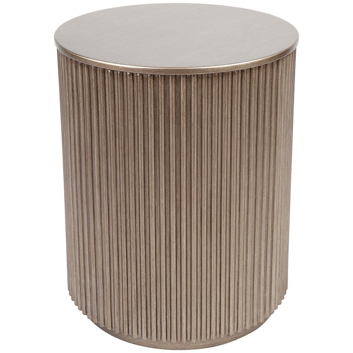 CAFE LIGHTING and LIVING Nomad Round Side Table, Antique Gold
