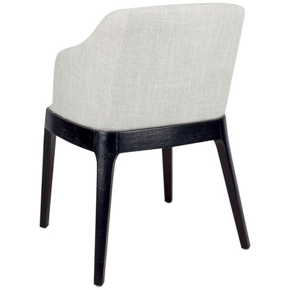 CAFE LIGHTING and LIVING Hayes Black Dining Chair Natural