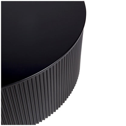 CAFE LIGHTING and LIVING Nomad Round Coffee Table Black