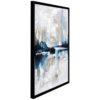 CAFE LIGHTING and LIVING Almost Famous Enhanced Canvas Print, Blue/Black