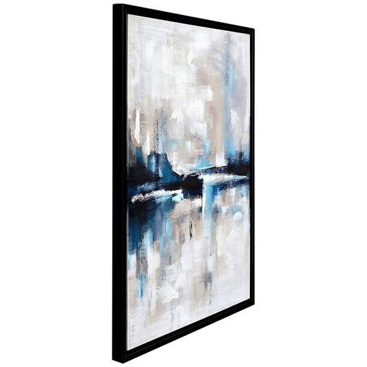 CAFE LIGHTING and LIVING Almost Famous Enhanced Canvas Print, Blue/Black