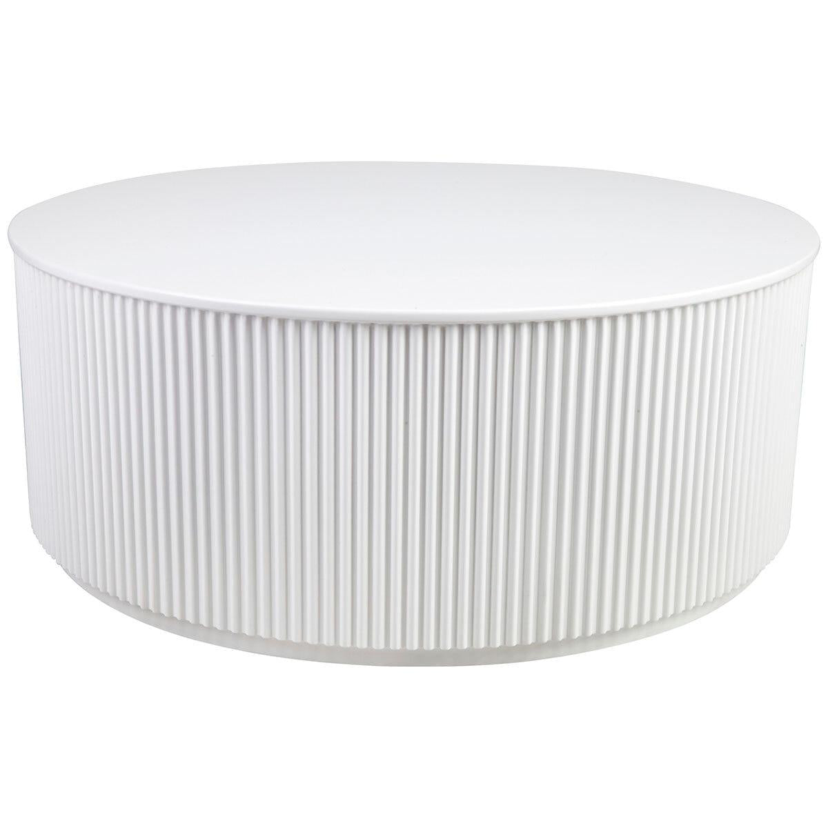 CAFE LIGHTING and LIVING Nomad Round Coffee Table White
