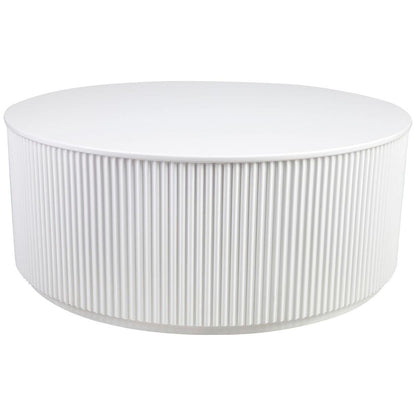 CAFE LIGHTING and LIVING Nomad Round Coffee Table White