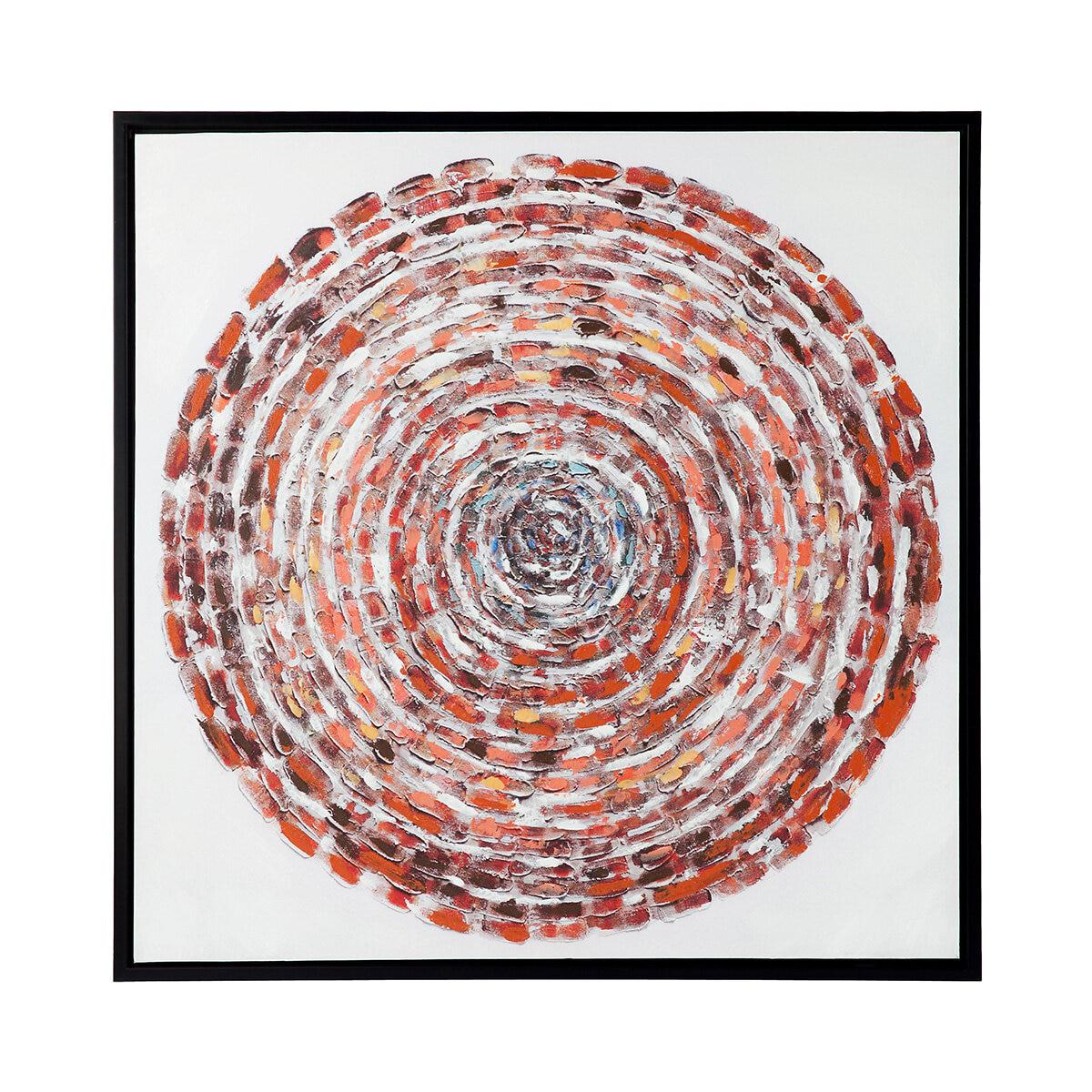 CAFE LIGHTING and LIVING Giant Steps Enhanced Canvas Print Gold/White