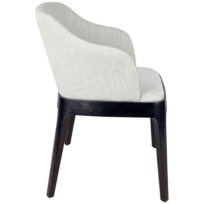 CAFE LIGHTING and LIVING Hayes Black Dining Chair Natural