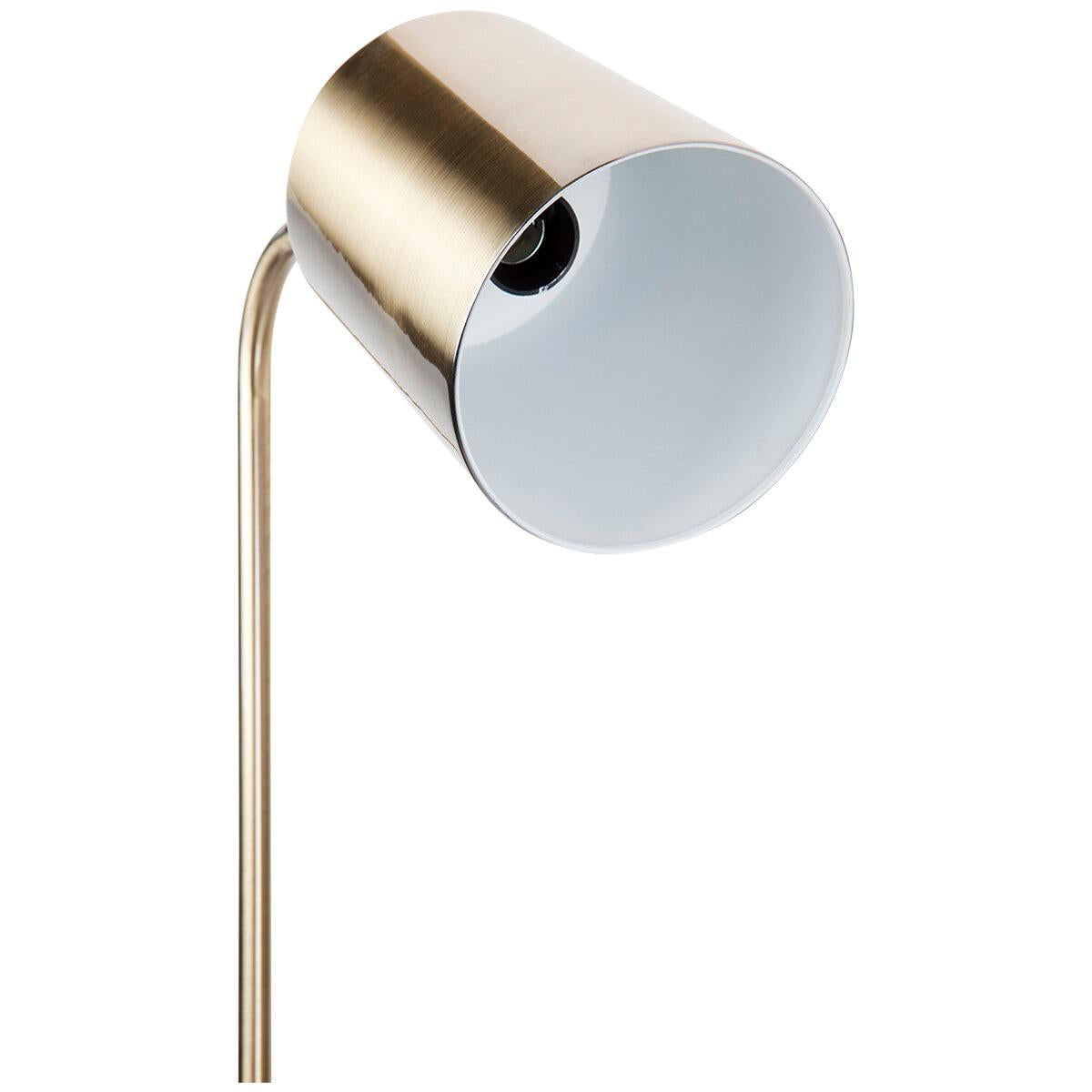 CAFE LIGHTING and LIVING Snapper Floor Lamp Gold Marble