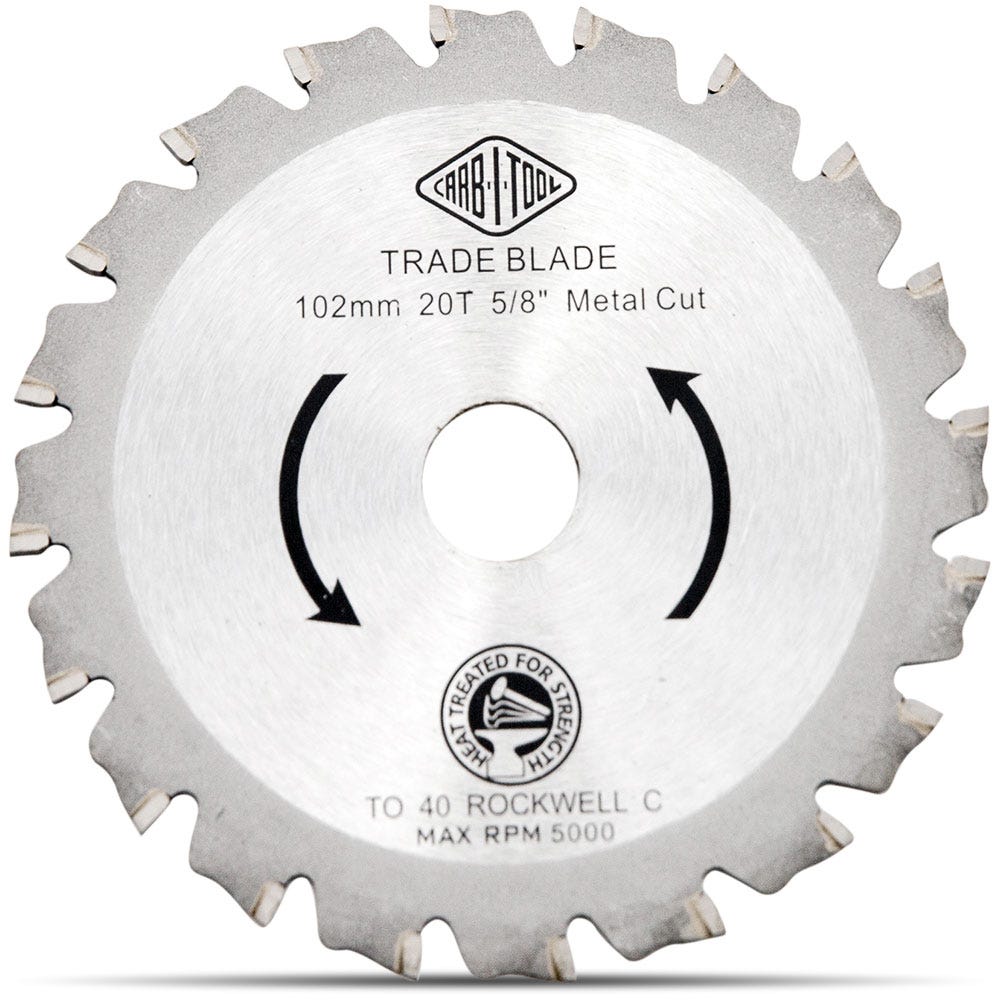 CARBITOOL 102mm 20T TCT Circular Saw Blade for Metal Cutting MMET102 20T 5 8