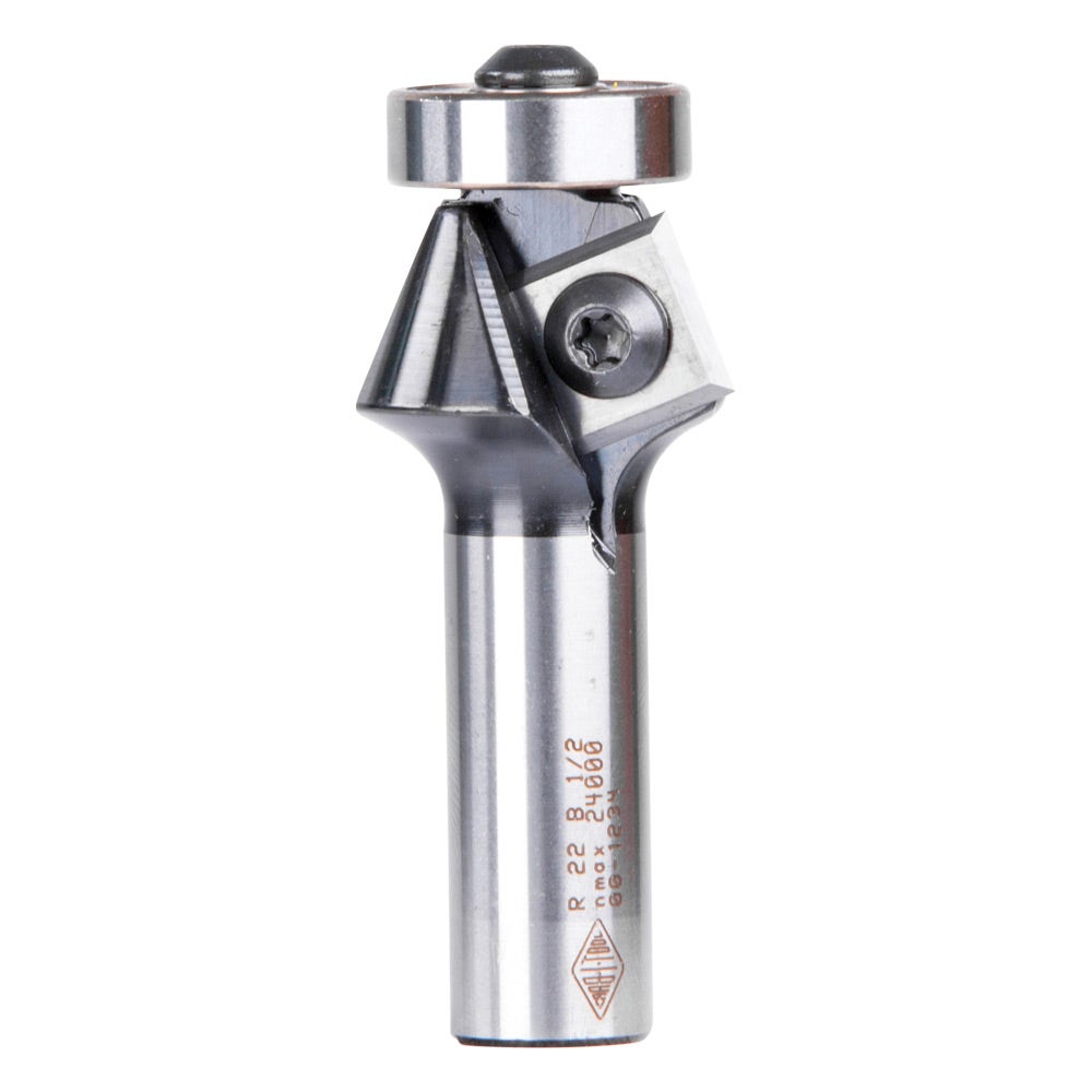CARBITOOL 19 x 12 x 58mm Router Bit R-TC Bevel Trimming 22 Degree 1 2-Shank R22B1 2