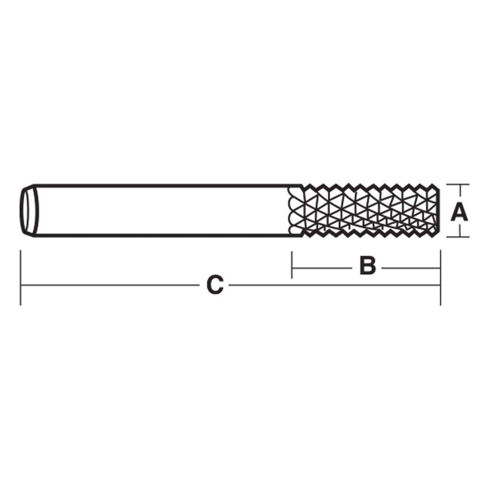 CARBITOOL 1 4inch TC Diamond Cut Straight Router Bit for Fibreglass - 1 4inch Shank TG 8