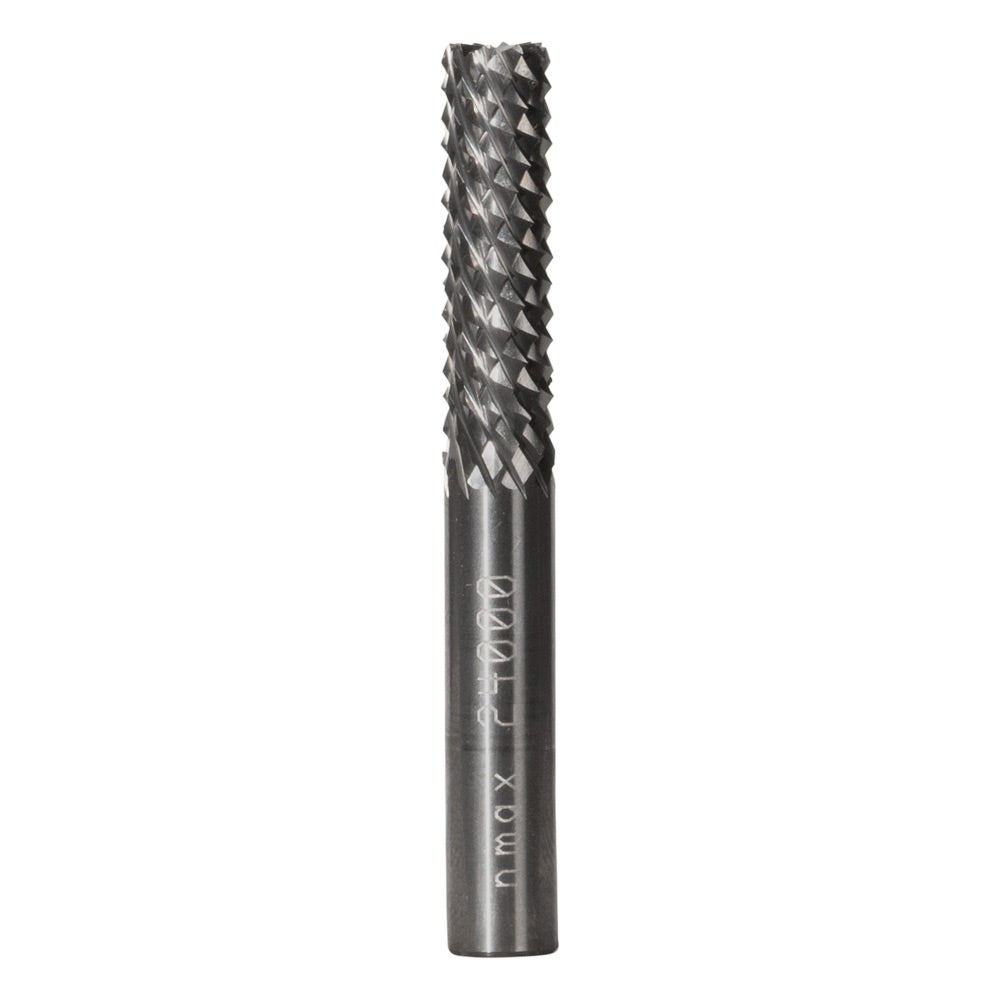 CARBITOOL 1 4inch TC Diamond Cut Straight Router Bit with End Cut for Fibreglass - 1 4inch Shank TG 8 E C