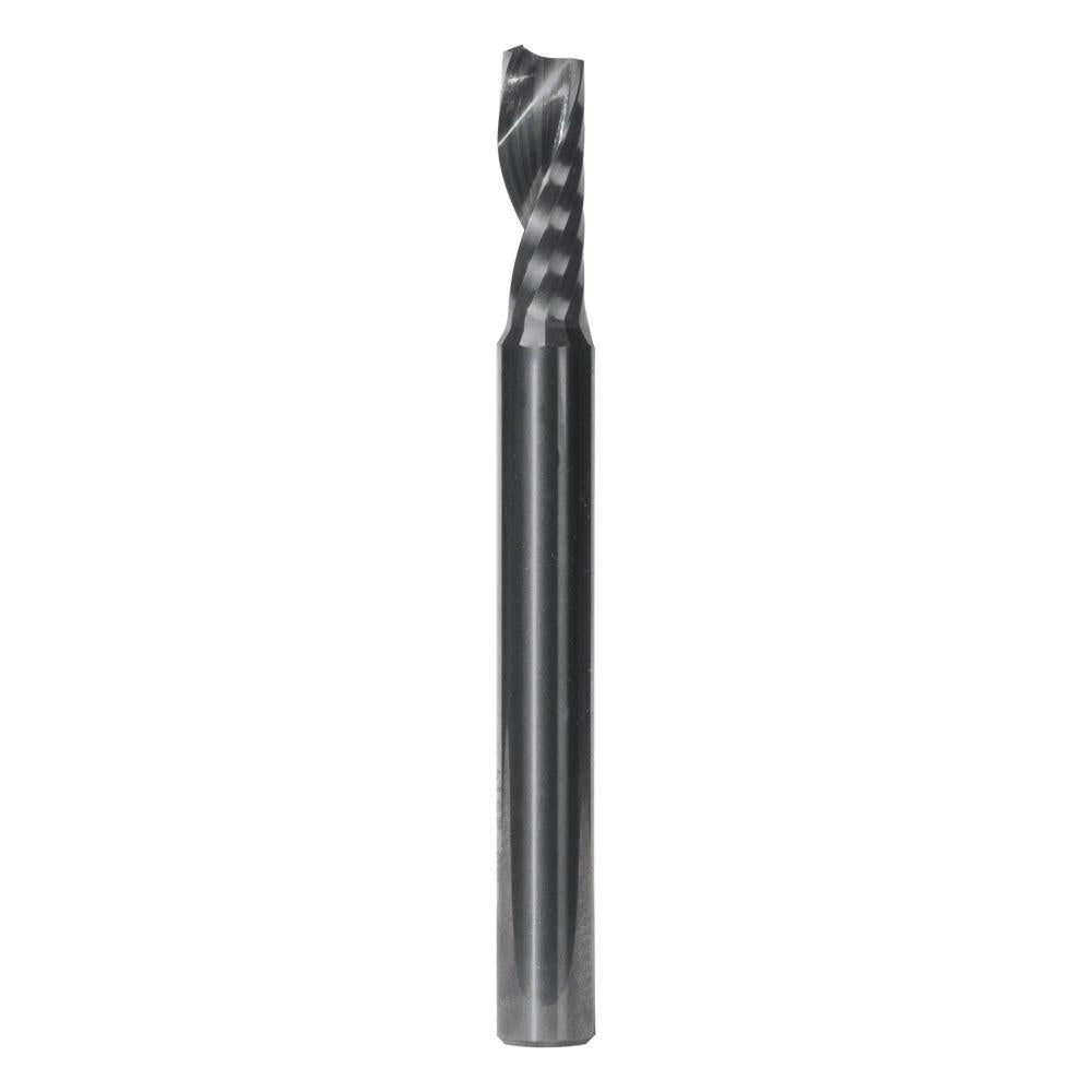 CARBITOOL 1 4inch TC Straight Spiral Router Bit for Hard Plastic and Aluminium - 1 4inch Shank TSP08 SH