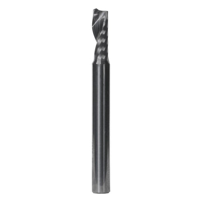 CARBITOOL 1 4inch TC Straight Spiral Router Bit for Hard Plastic and Aluminium - 1 4inch Shank TSP08 SH