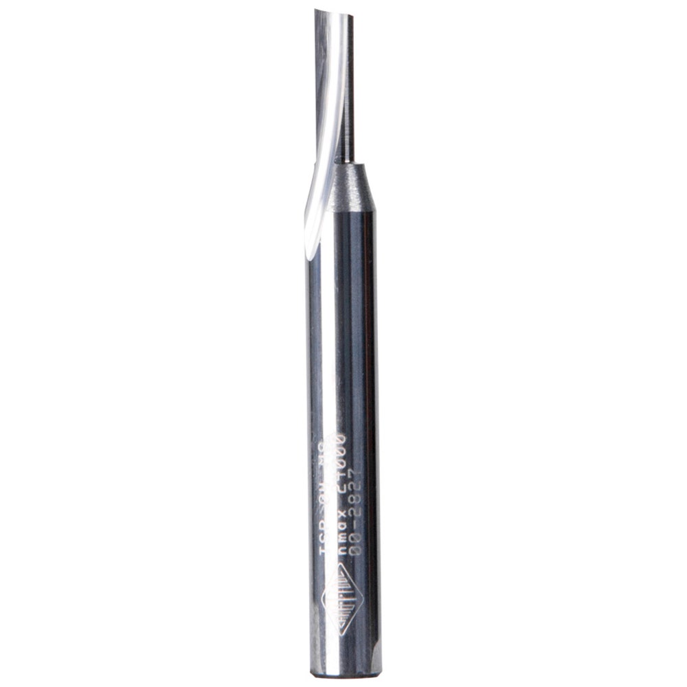 CARBITOOL 3 16inch TC Straight Router Bit for Aluminium and Soft Plastics - 1 4inch Shank TSP 06 S