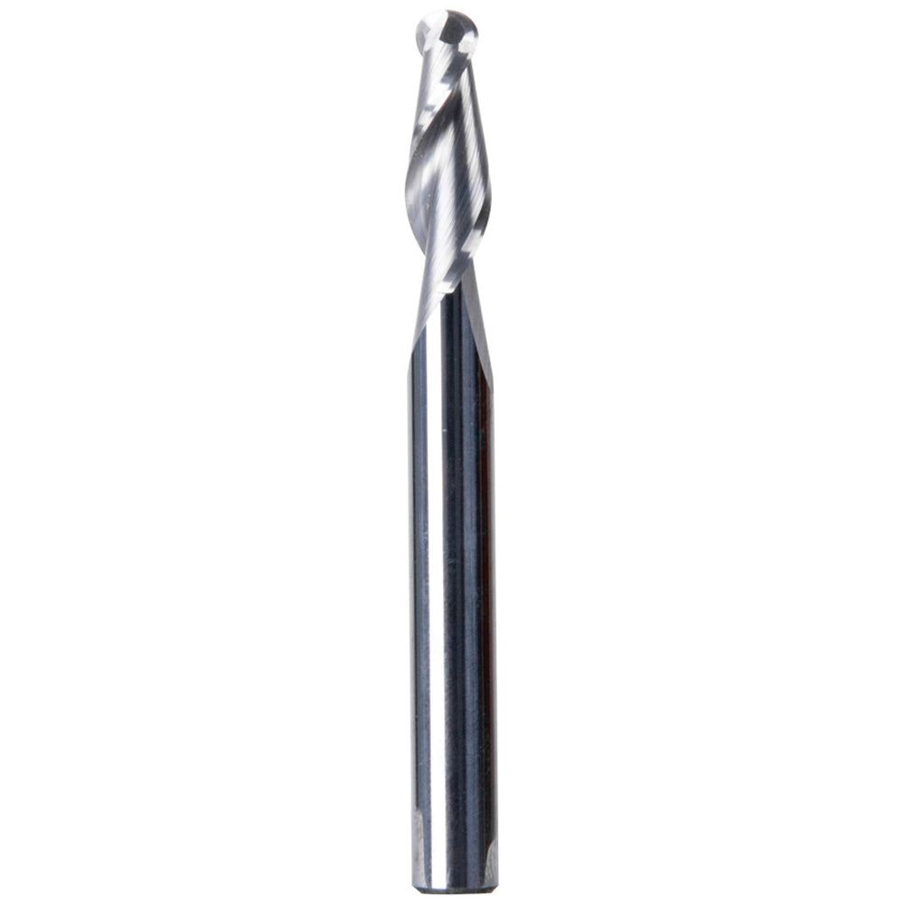 CARBITOOL 3 8inch TC Straight Up-Cut Bullnose Spiral Router Bit for Wood - 3 8inch Shank TSRWB 12 3 8