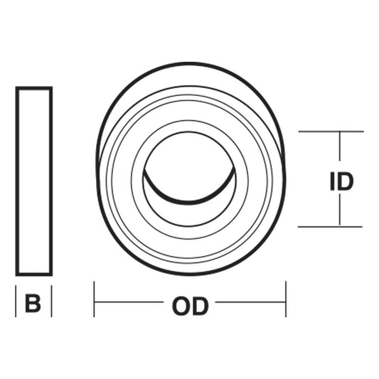 CARBITOOL Replacement Bearing Outside Diameter 24mm Inside Diameter 8mm TB13