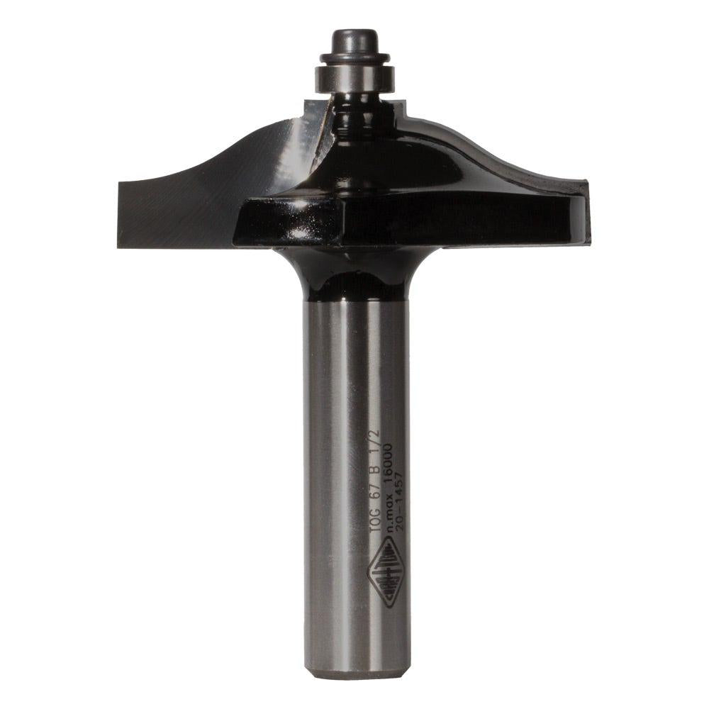 CARBITOOL Router Bit TCT Raised Panels w.Bearing 2.1 4inch -Diameter 1 2inch -Shank TOG 67 B 1 2