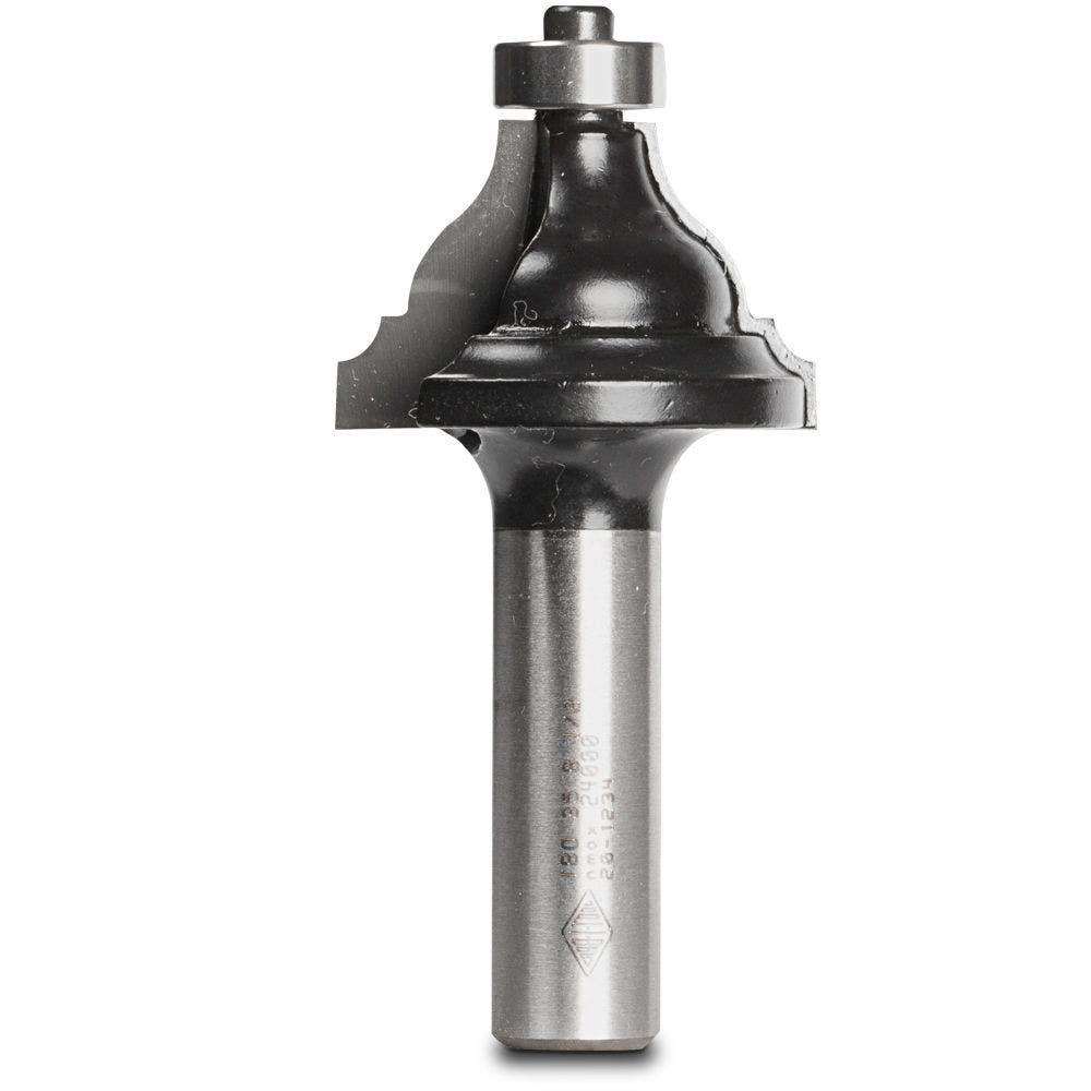 CARBITOOL Router Bit TCT Beading Ogee w.Bearing 3.15mm and 8mm-Radius 1 2inch -Shank TBO 35 B 1 2