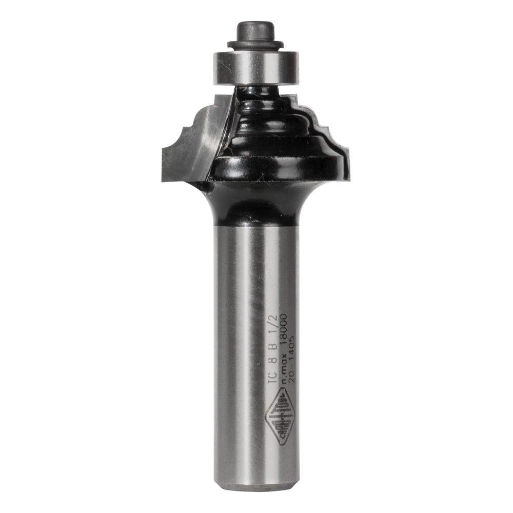 CARBITOOL Router Bit TCT Classical w.Bearing 1 8inch -Radius 1 2inch -Shank TC 8 B 1 2