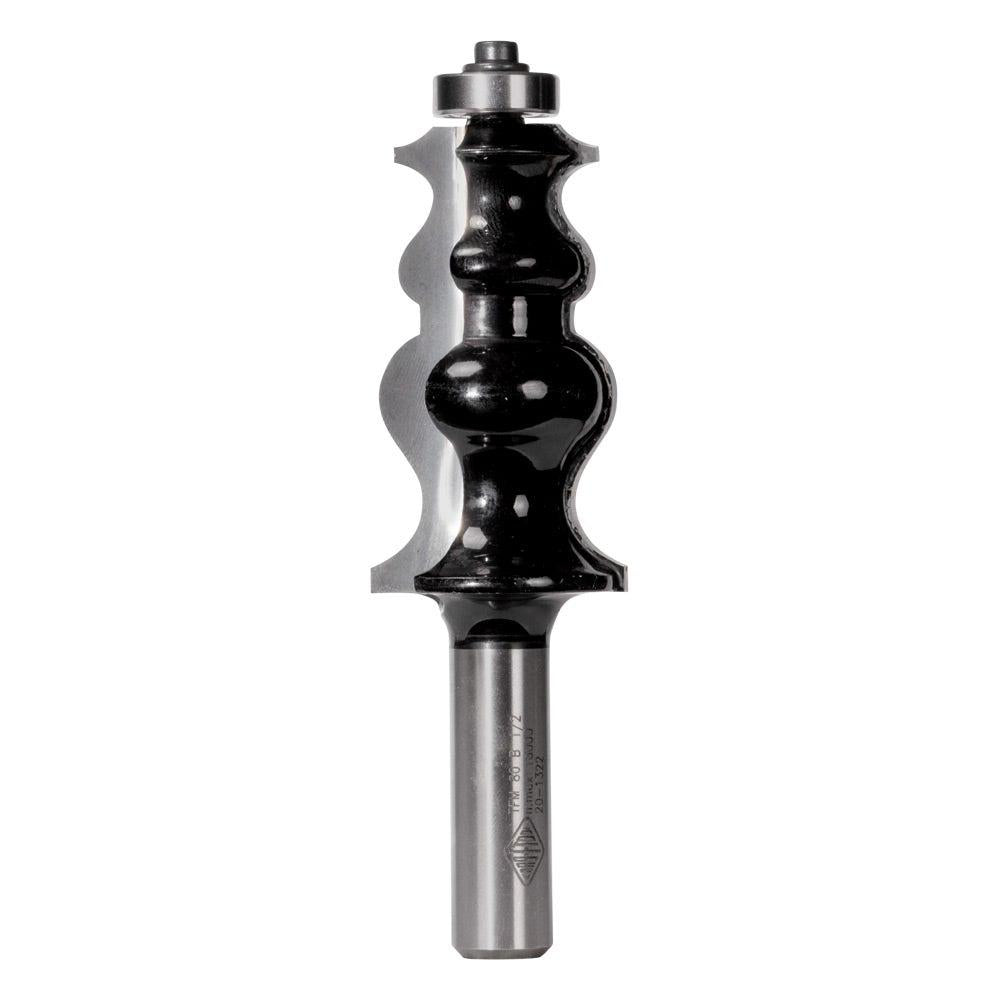 CARBITOOL Router Bit TCT Face Moulding w.Bearing 1.1 4inch -Diameter 1 2inch -Shank TFM 80 B 1 2