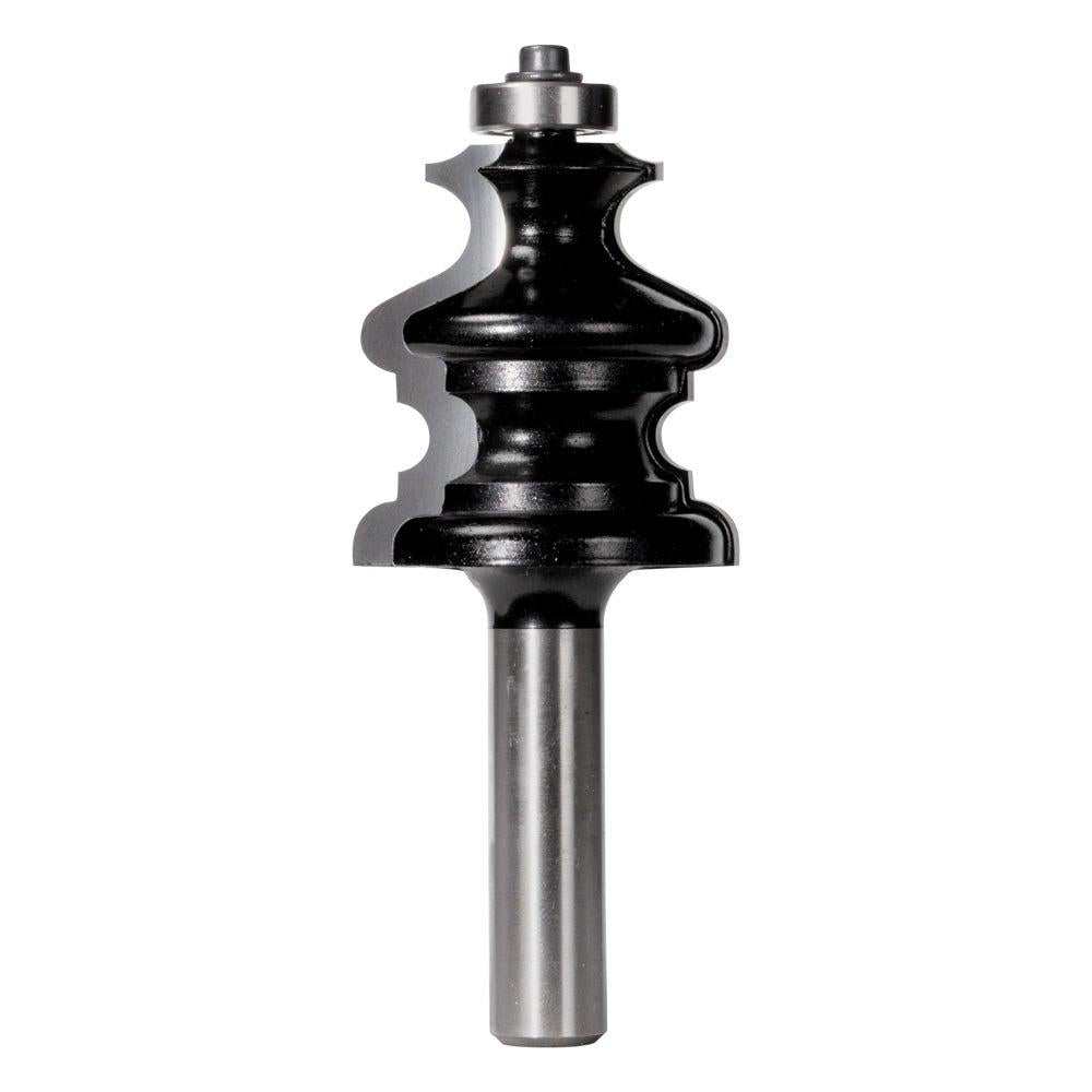 CARBITOOL Router Bit TCT Face Moulding w.Bearing 1.5 8inch -Diameter 1 2inch -Shank TFM 60 B 1 2