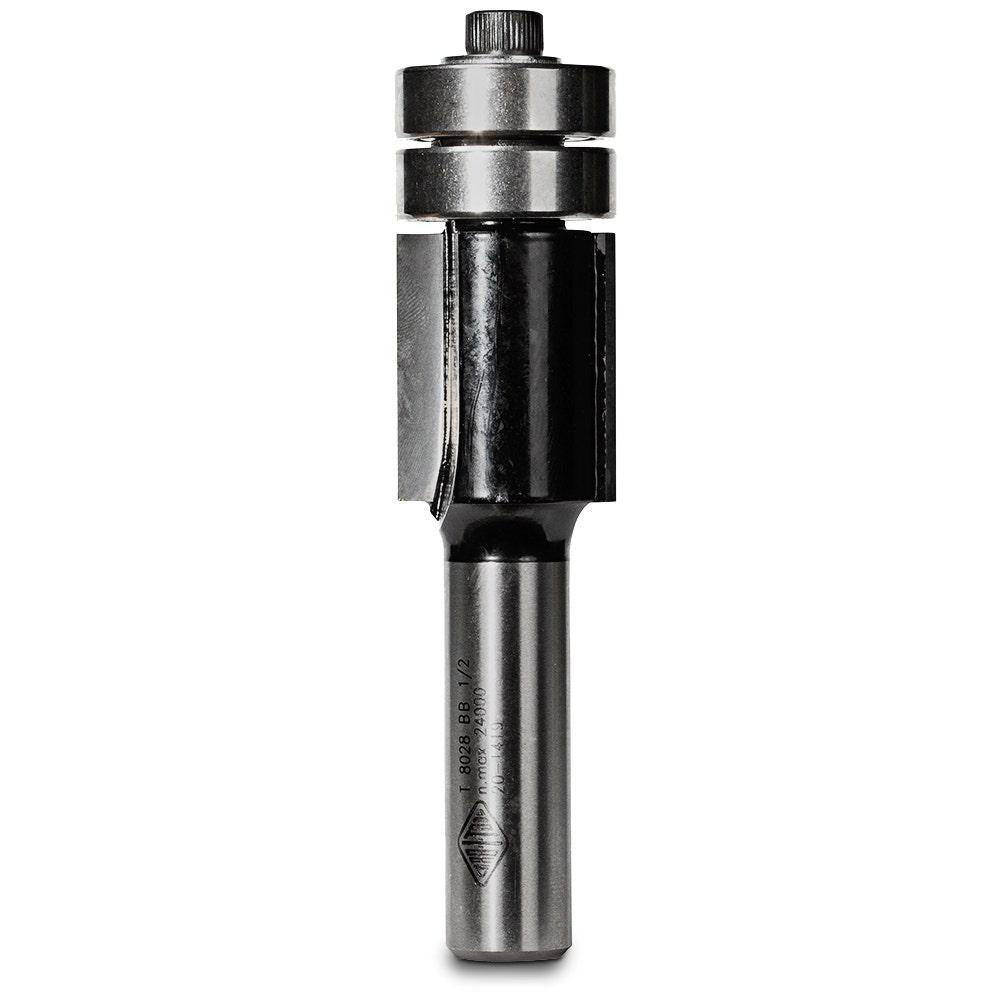 CARBITOOL Router Bit TCT Flush Trim w.Bearing 7 8inch -Diameter 1 2inch -Shank T 8028 BB 1 2