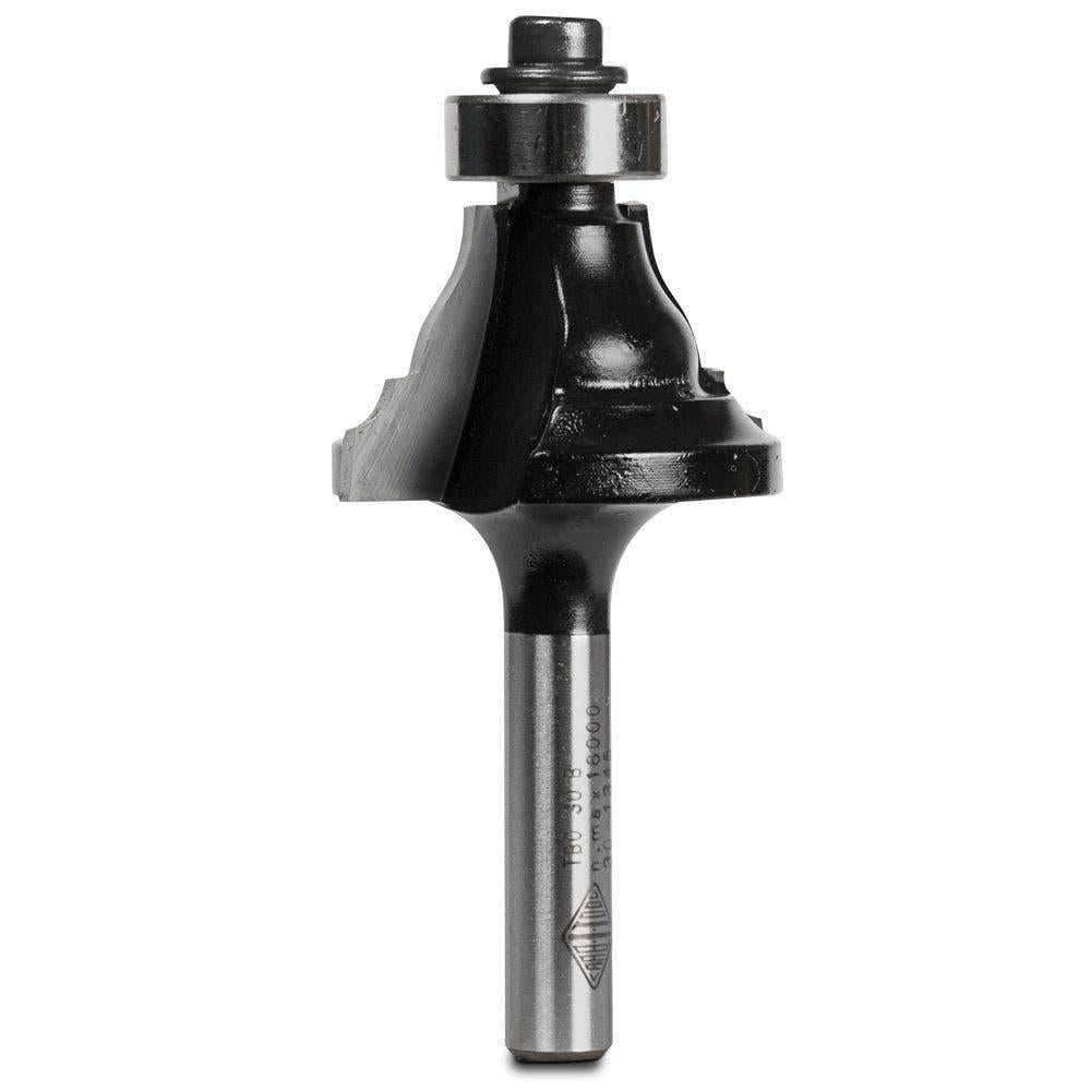 CARBITOOL Router Bit TCT Beading Ogee w.Bearing 7 64inch and 1 4inch -Radius 1 4inch -Shank TBO 30 B