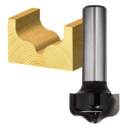 CARBITOOL Router Bit TCT Ogee 1 16inch -Radius 1 2inch -Shank T 7506 1 2