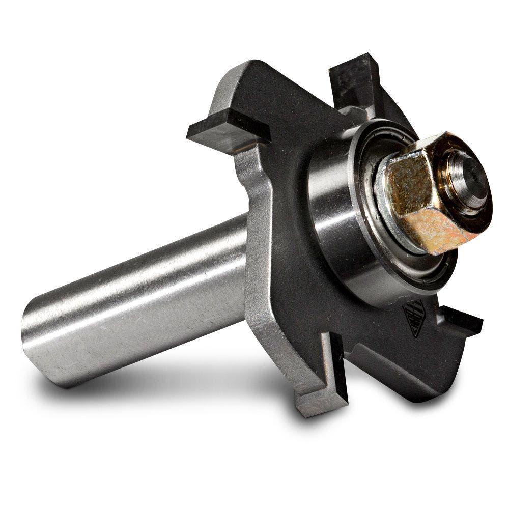 CARBITOOL Router Bit TCT Slot Cutter Assembly w.Bearing 6.4mm-Slot 1 2inch -Shank TA 700-6.4MB1 2