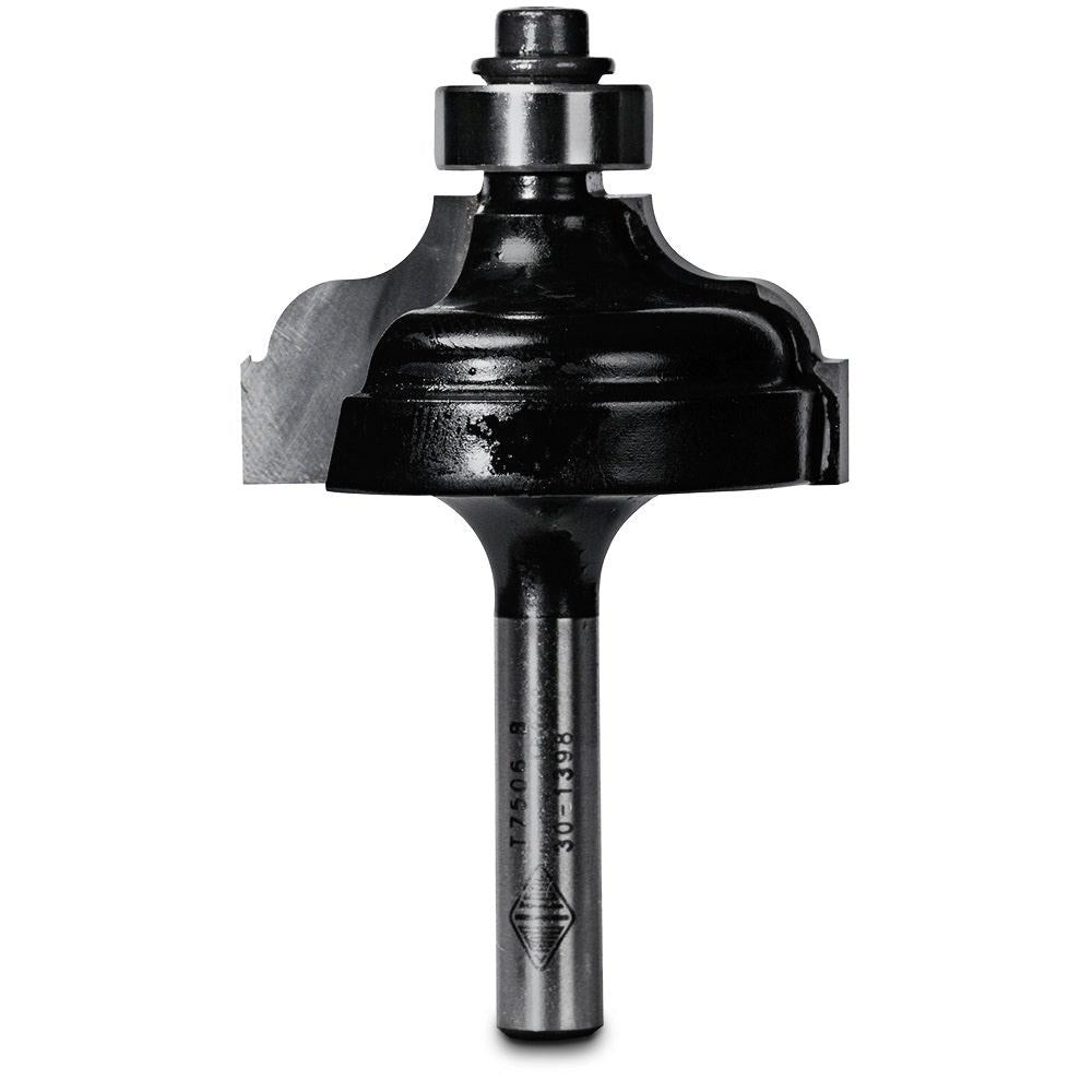 CARBITOOL Router Bit TCT Ogee Bit w.Bearing 3 16inch -Radius 1 4inch -Shank T 7506 B